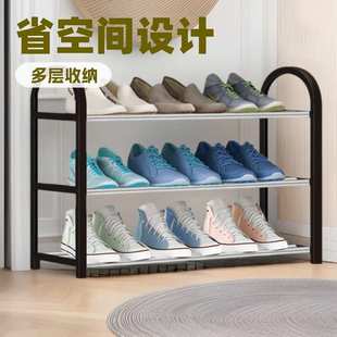 柜子 简易鞋 架子家用门口鞋 架多层组装 宿舍多层组合多功能黑色鞋