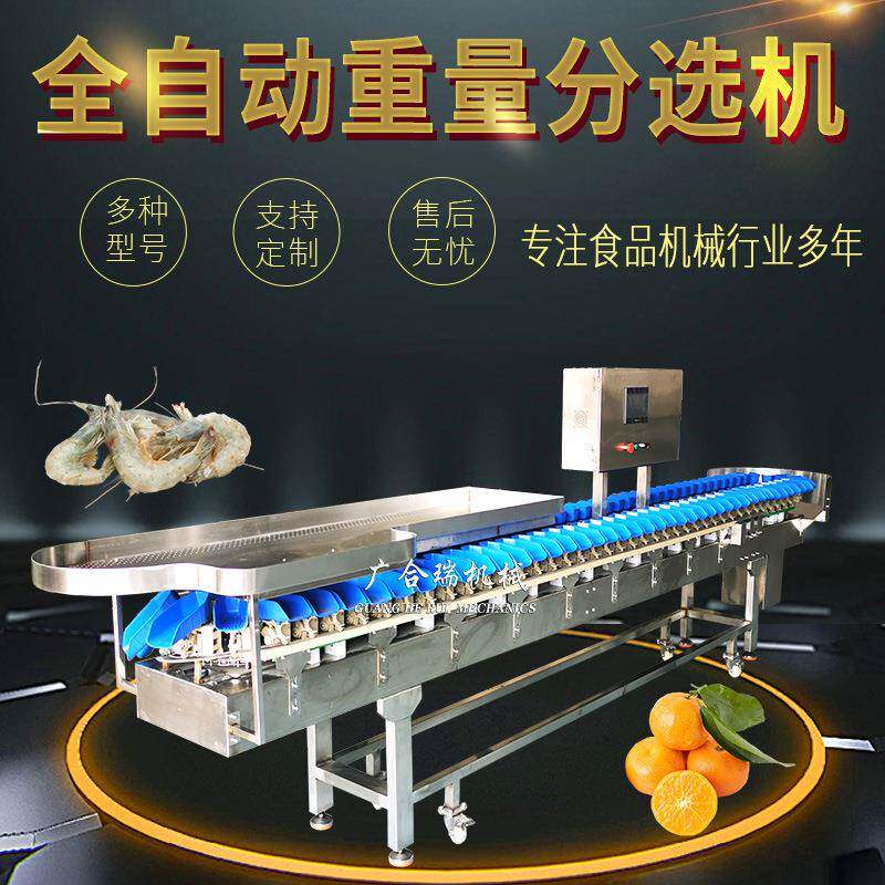 全自动重量分选机现货火龙果山竹称重机柠檬甘蓝分级机挑选机