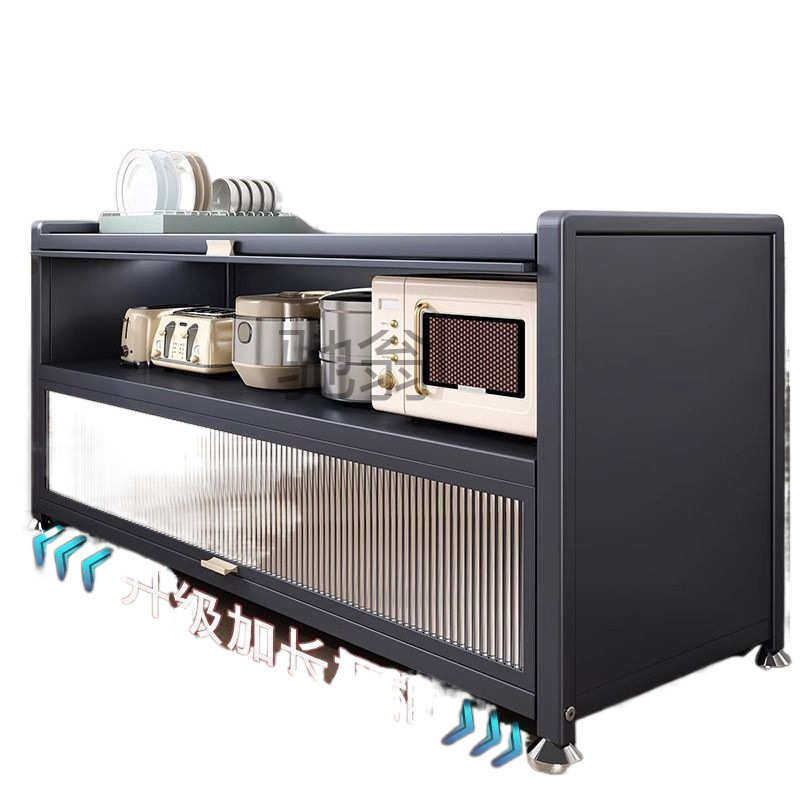 厨房置物架落地多层收纳碗柜家用多功能微波炉烤箱餐边储物柜,住宅家具,餐边柜,淘宝优惠券,粉丝福利购,淘宝优惠卷