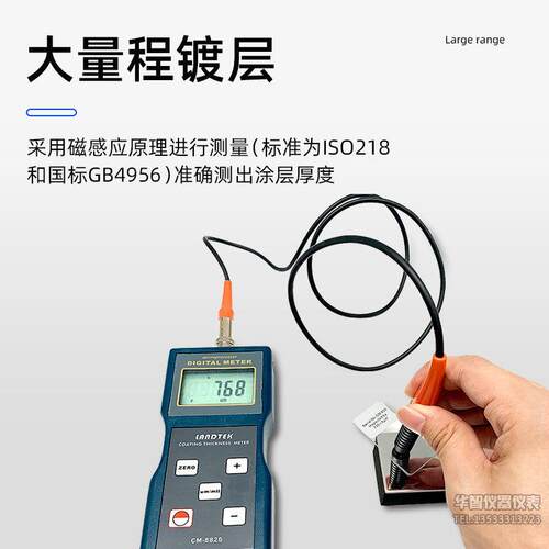 兰泰CM8821/CM8820涂层测厚仪汽车车漆铁基膜厚计镀锌层测厚仪