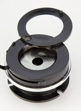 显微镜阿贝聚光镜 (NA1.25)明场带可变光阑 汇聚光线光学配件WZ