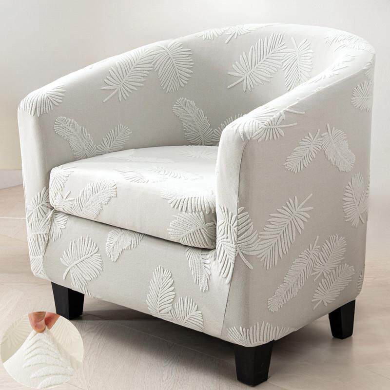 2025半圆单人沙发套罩全包分体弧形u型儿童小圈椅盖布巾单个独立