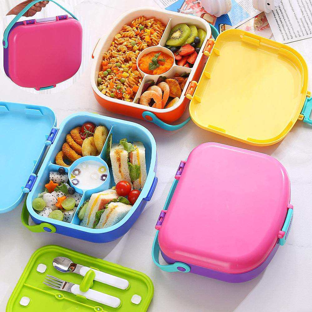 跨境密封分格学生饭盒儿童便当盒上班便携午餐盒亚马逊Lunch box
