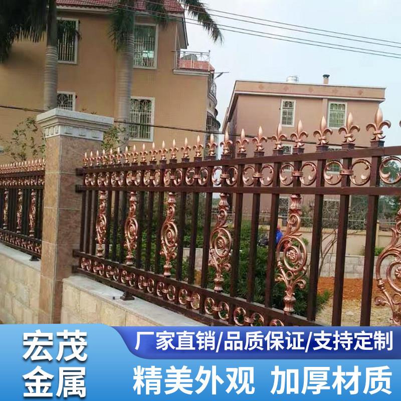 铝艺护栏庭院围墙别墅围栏庭院栏杆小区铝合金防护栏铁艺锻打栅栏