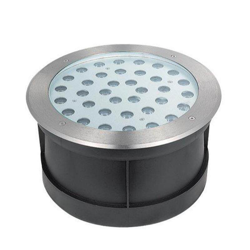 LED水底埋地灯户外防水嵌入式水池灯圆形广场射灯12W18W24W36W