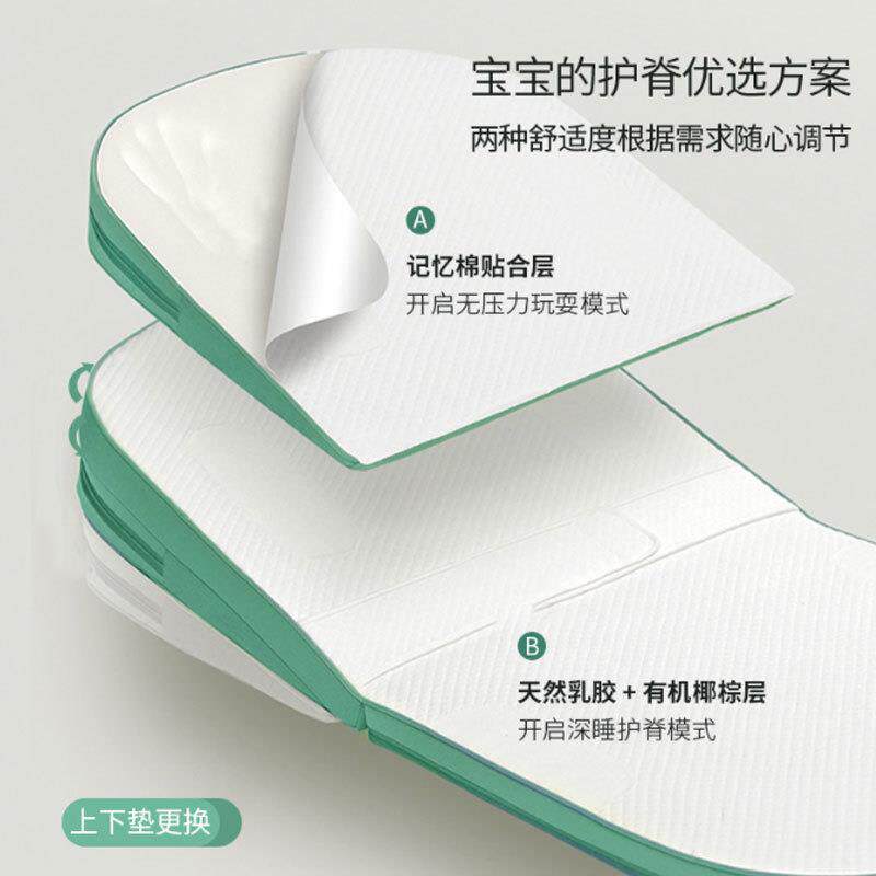 婴儿防吐奶斜坡枕新生儿防溢呛奶躺喂奶床中床枕头调节宝宝斜坡垫