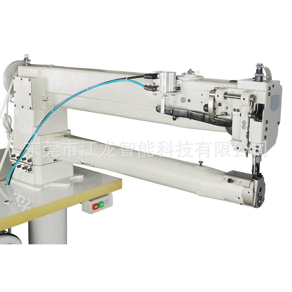 1341加长臂80cm厚料三同步筒式高头车工具箱包边户外用品缝纫机