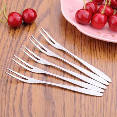 Stainless Steel Fruit Forks \\ Stylish Fruit Skewers \\ Dess