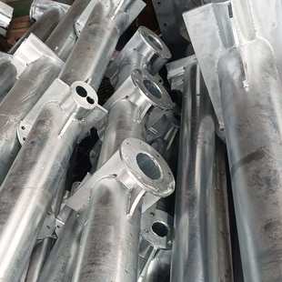 道路交通标志杆加筋法兰底座热镀锌标杆单柱悬臂式门架式标杆厂家