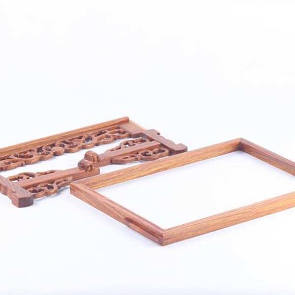 花梨木台屏大理石屏风插屏红木镜框像框木质装裱字画摆件厂家