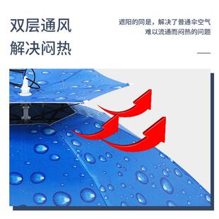 伞帽大号头戴雨伞钓鱼帽折叠伞新款防雨帽超轻斗篷遮阳太阳伞户外