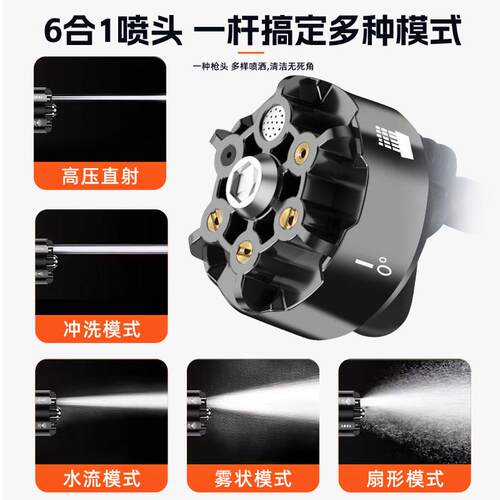 私专模线功ZH-HXCQ率水枪高压洗车无机用水大抢便携锂电洗车神器