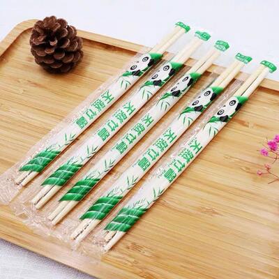 50 pairs/pack Disposable chopsticks Bamboo round chopsticks