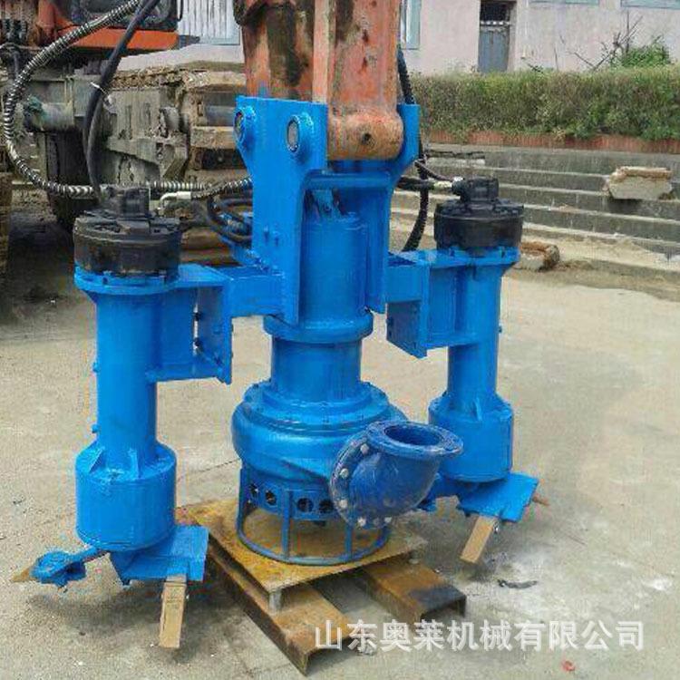 现挖机渣WTQ浆泵河道清淤双重拌抽砂泵货钩机属具泥浆搅泵