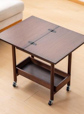 新款高端轮茶几客带厅家用茶水柜可动旋转边几简茶台约加移粗ZJC