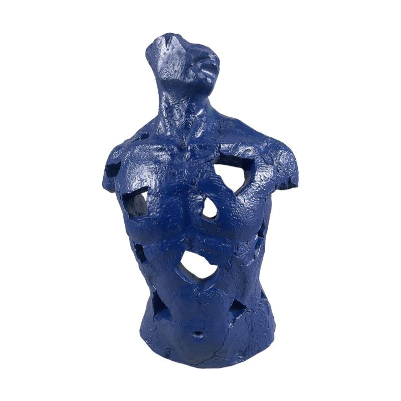 现代抽象躯体艺术工艺品骑牛娃雕塑创意酒店售楼处人物设计师摆件