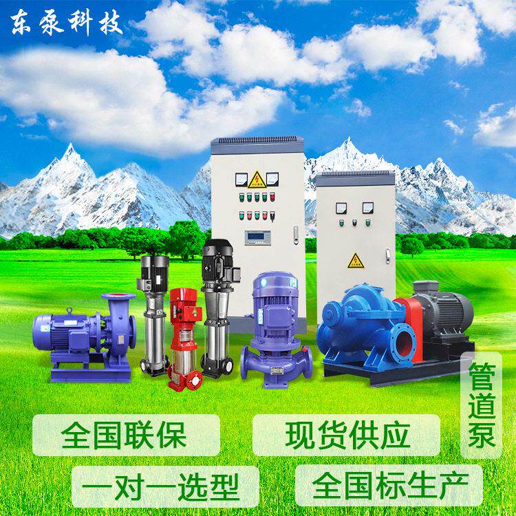 山东东泵化工屏蔽泵屏蔽管道泵静音管道循环泵不锈钢卧式屏蔽泵