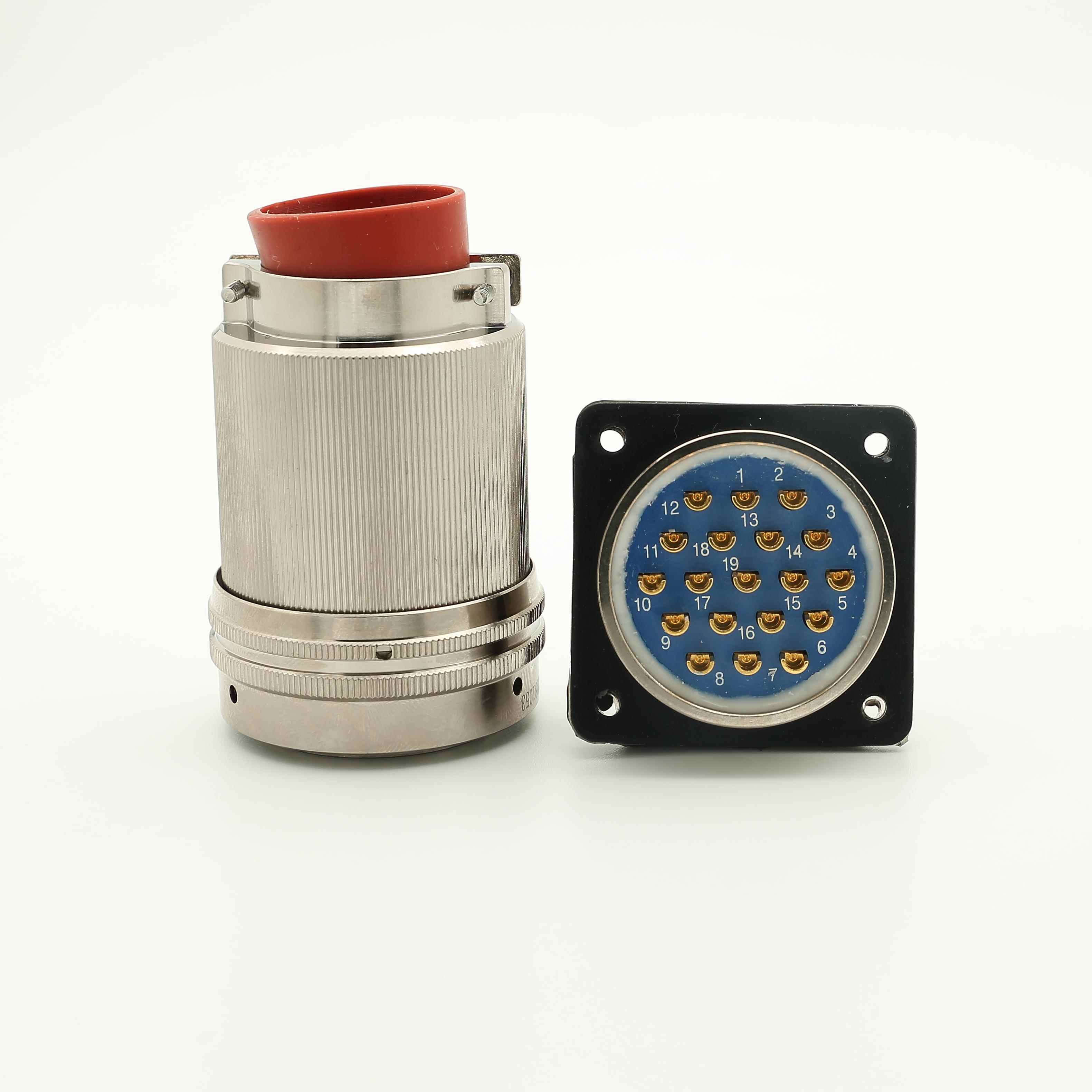 Y50X-2419TJ2+Y50X-2419ZK10圆型连接器19芯航空插头插座源头工厂