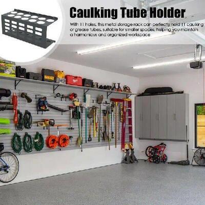 Caulk Tube Holder Organizer For Workshop Work Space Tubes