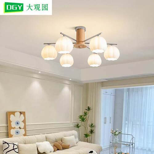 客厅吊灯简约现代客厅主灯led灯具客厅灯奶油餐厅大灯卧室灯 L335