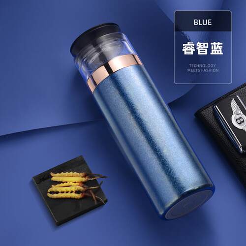 正品花间道水纯钛保合温杯高端男士高档茶分离泡杯定制钛金杯子茶
