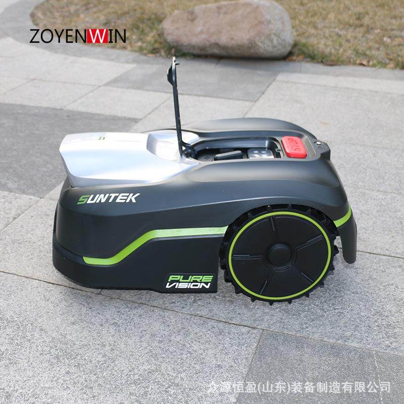 出口美国 远程遥控割APP草机机器人 V600型GPS智能农场碎草机器人