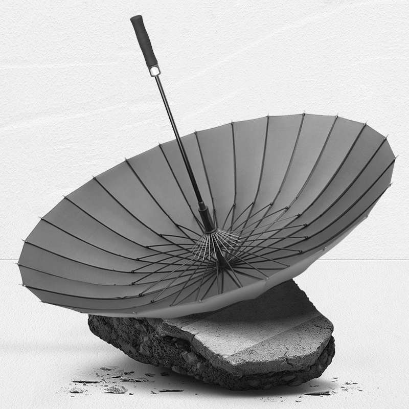 美度24骨自动雨伞s大号加固防风男士长柄商务遮阳伞黑色蓝色M7003