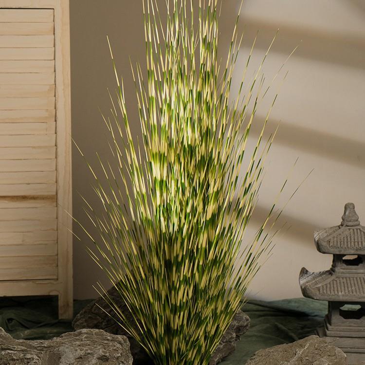 芦苇花狗尾巴草仿真绿植物假盆栽盆景客厅落地服装店装饰摆件摆设