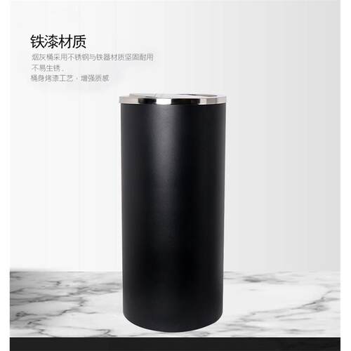 不锈钢港式摇摆盖大号垃圾桶商场车站公共场地果皮箱金属垃圾桶