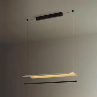 设计师现代简约长条餐厅吊灯个性 创意办公室茶室书房前台吧台吊灯