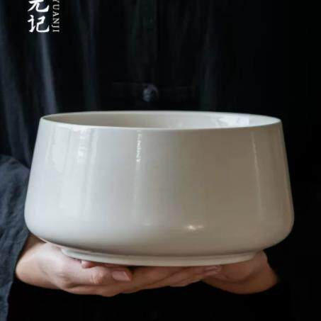 粗陶茶洗家用大号茶渣缸杯洗水盂收纳碗大容量废水缸功夫茶具配件