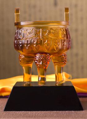 生意兴隆，办公摆件，开业吉祥礼品，定制礼品，玻璃三脚架