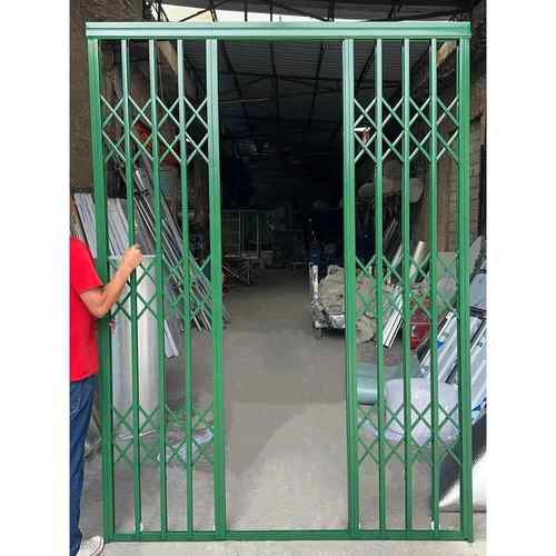 铁拉闸门烤漆扁铁拉闸门阳台隐形推拉门复古拉闸门折叠门和谐门