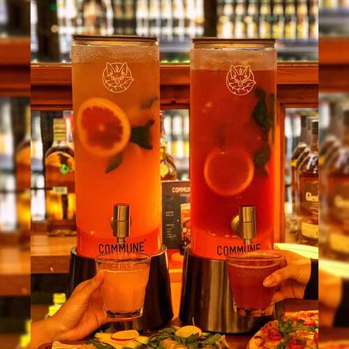 酒炮酒吧餐厅发光鸡尾啤酒桶带龙头2L3L5L果汁可乐幻师网红小酒桶