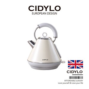 Cidylo/思迪乐英式家用电热水壶304不锈钢1.8L容量自动断电烧水壶