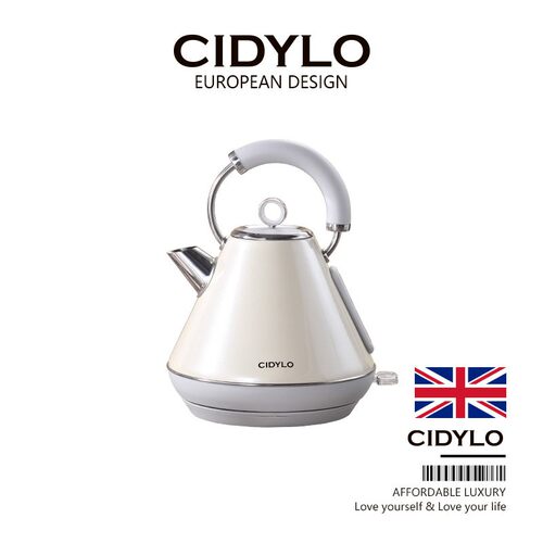 Cidylo/思迪乐英式家用电热水壶304不锈钢1.8L容量自动断电烧水壶