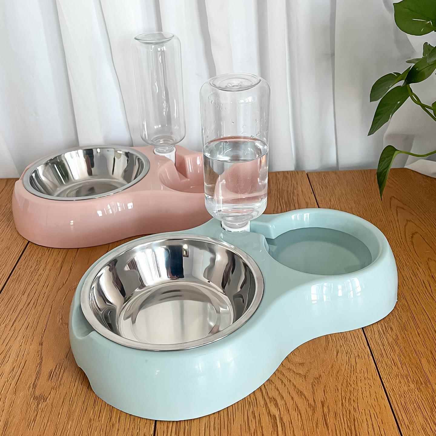 猫碗双碗自动饮水狗碗狗盆猫盆宠物食盆碗防打翻水碗猫咪用品大全