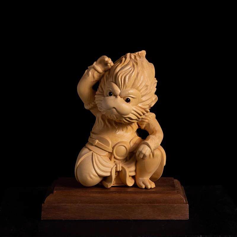 黄杨木雕十二生肖居家摆件实木动物工艺鼠牛虎兔龙蛇马羊猴鸡狗猪