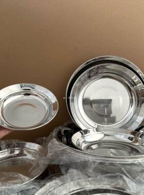 一诺厨房加厚316不锈钢盘子食品级碟子家用备盘子圆盘餐盘餐具