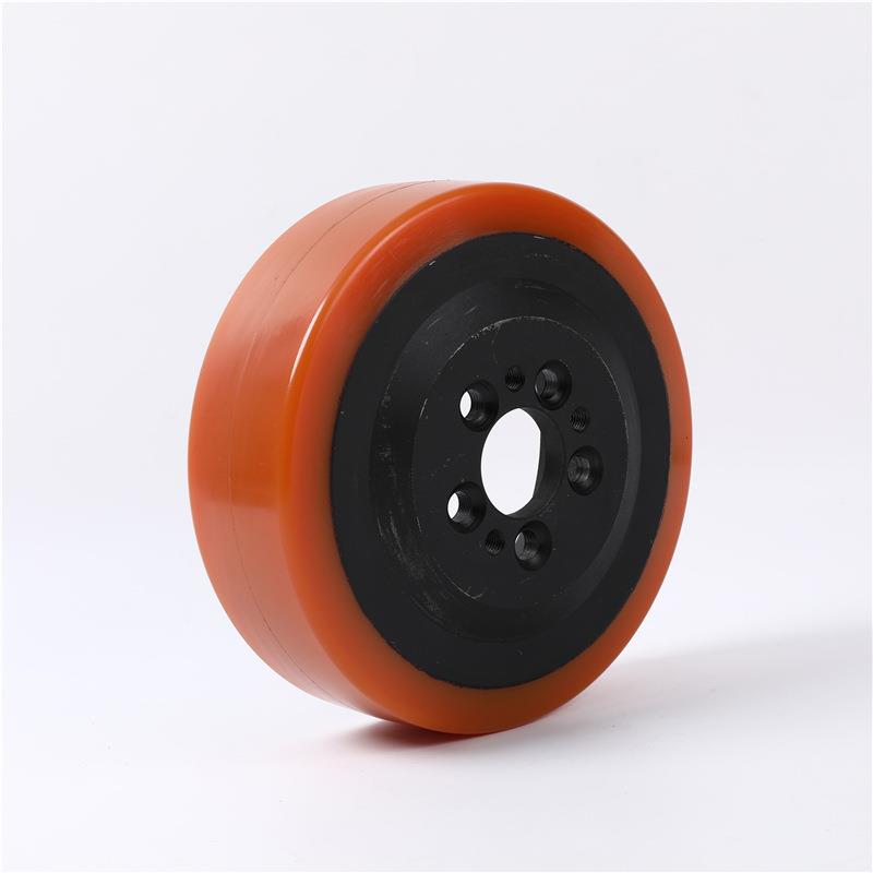 电轮动车驱动轮叉车配件车聚氨酯驱叉动电动堆高主动轮驱CJB动轮