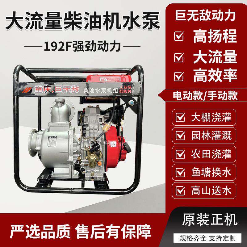 6寸柴油自吸水泵192F动力高水泵