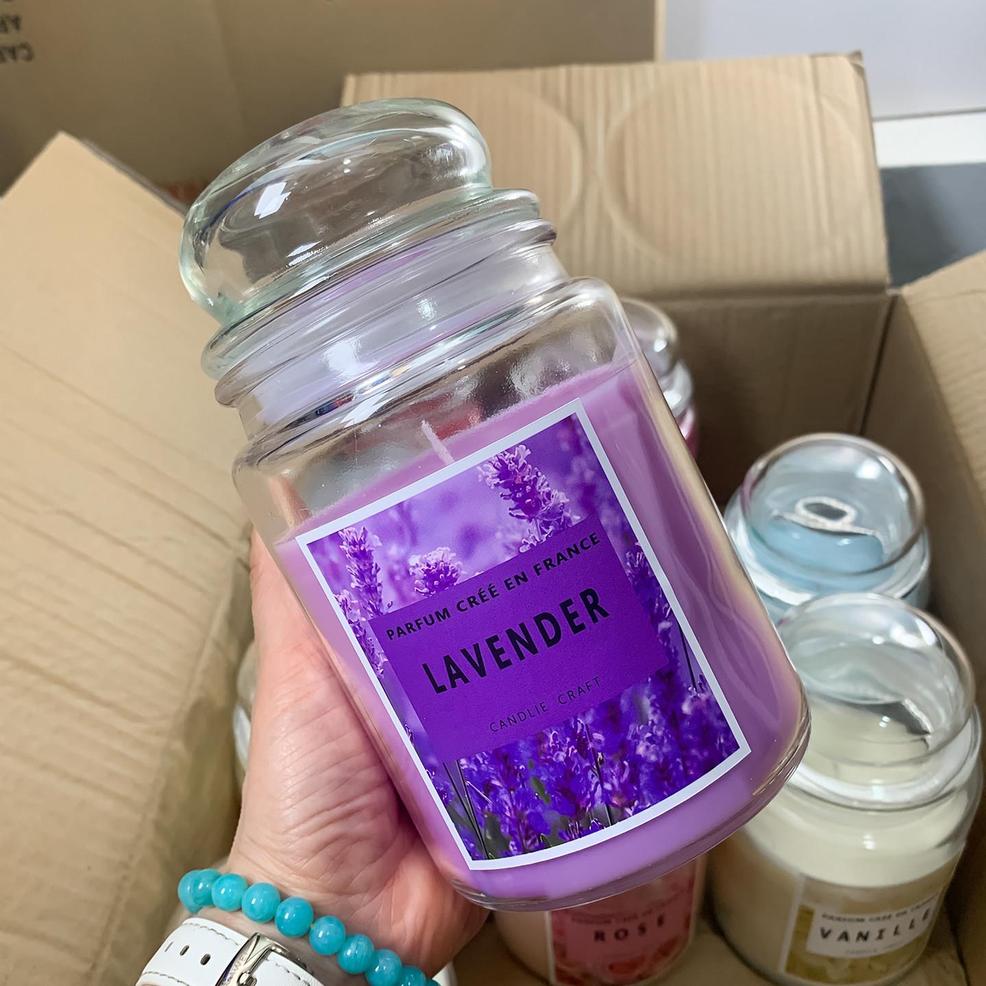玫瑰香薰蜡烛家居香氛 蓝绿椰子果香调 持久香味室内香薰 简约杯