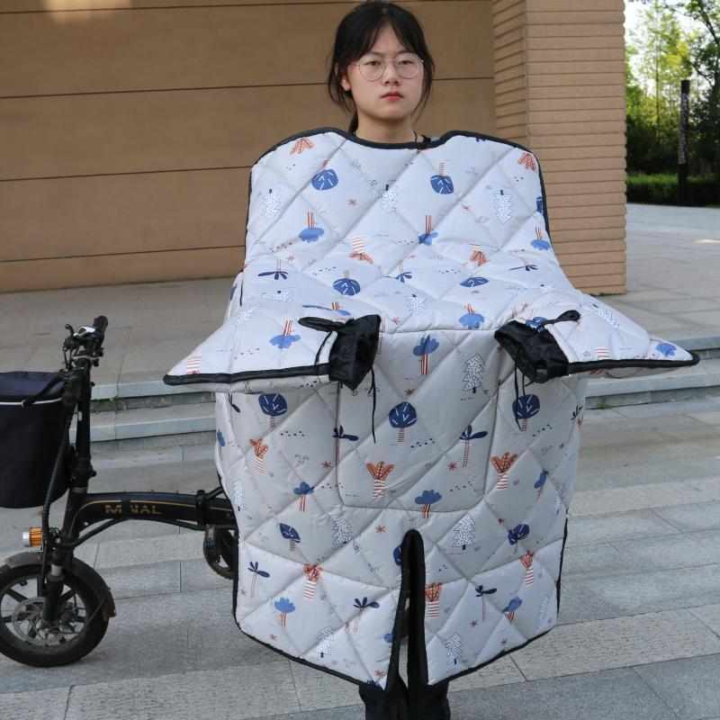 代驾电动车挡风被冬季加绒加厚小电瓶自行车防水防寒防风罩秋保暖