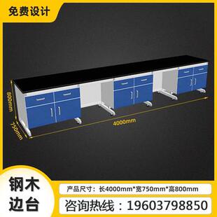 实验室工作台钢木实验台全钢试验台化学实验桌试剂架pp通风柜定制