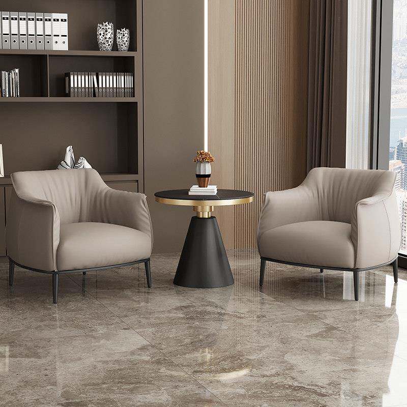 现代单人沙发，商务接待区，休闲椅，客厅，轻奢办公，简约风格洽