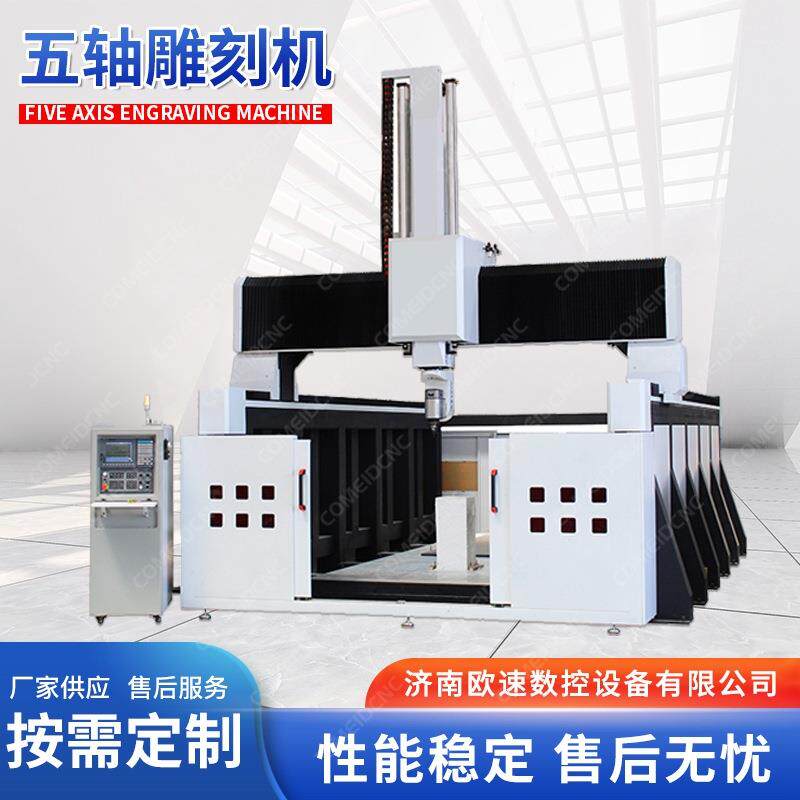 [折扣价】五轴CNC雕刻机工艺品厚片吸塑件汽车轮船模具木模五轴CN
