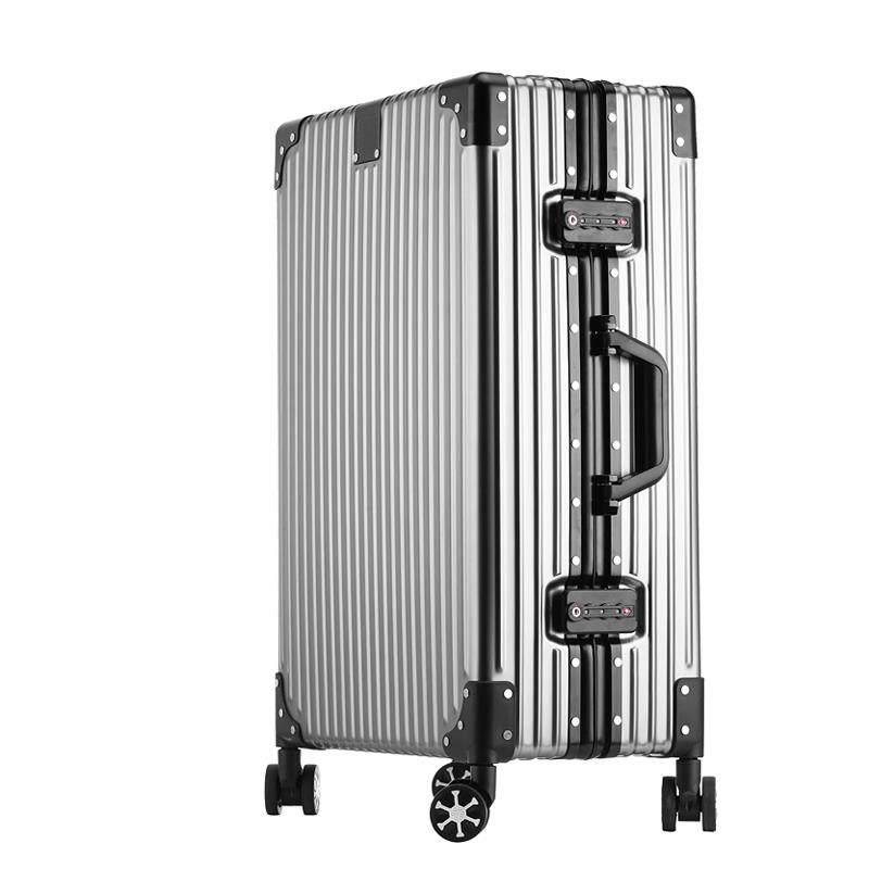 高档全0铝镁合金杆箱万向轮李32寸网拉红行箱男女2登机箱24直角旅