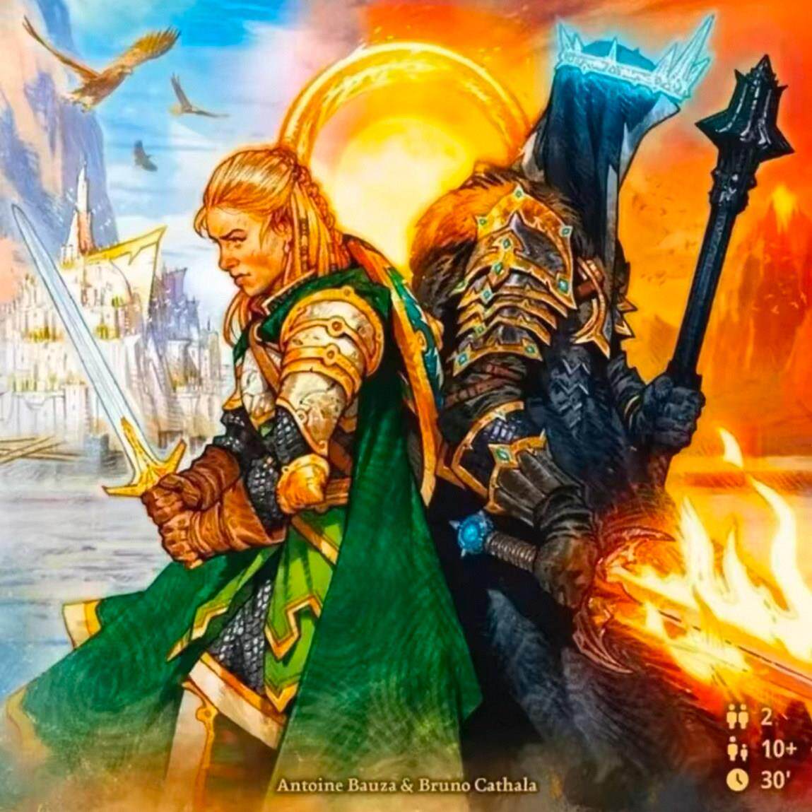 The Lord rings DUEL魔戒中州对决桌游卡牌英文双人情侣聚会游戏