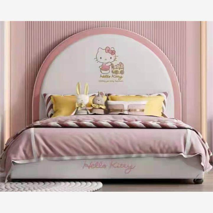 MGA135TJMGA135猫儿童床女孩公主床可爱卧室女童女生1.5米单人床