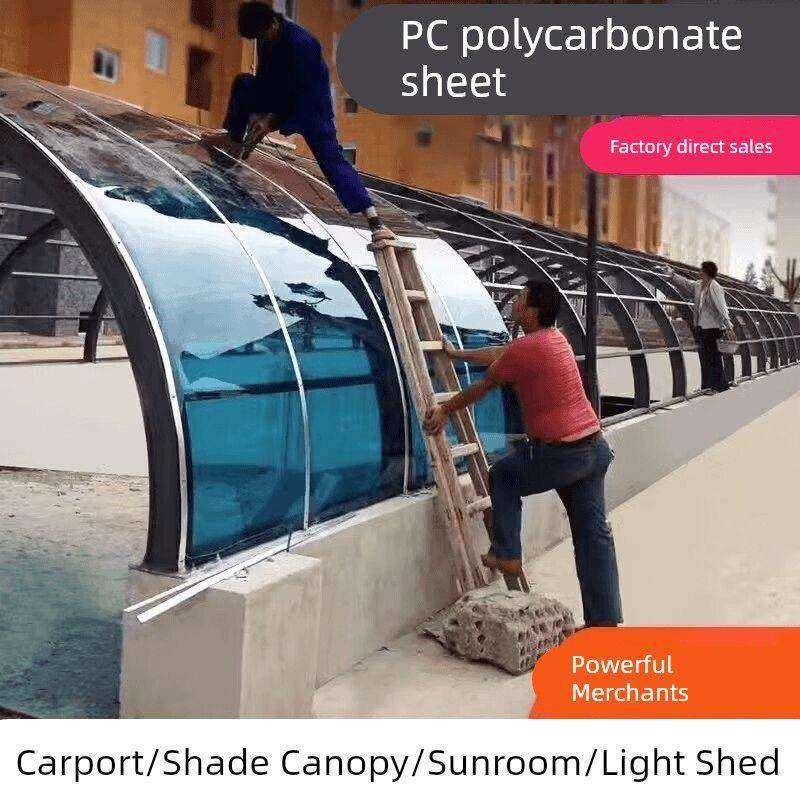 耐力板防爆PC聚碳酸酯阳光房充电棚板门窗挡雨板遮阳板户外雨车棚,基础建材,PC耐力板/阳光板,淘宝优惠券,粉丝福利购,淘宝优惠卷